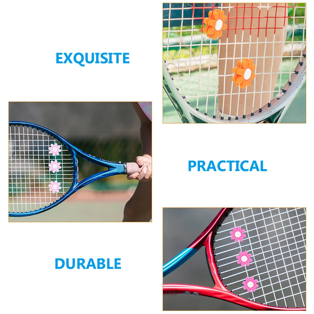 7 Pcs Tennis Racket Shock Absorber Vibration Reduction Dampeners Accessories Flower Imported Japanese Silicone Material for
7 Pcs Tennis Racket Shock Absorber Vibration Reduction Dampeners Accessories Flower Imported Japanese Silicone Material for