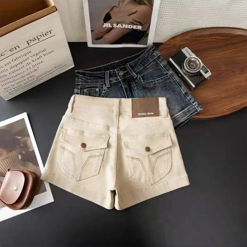 American Vintage Denim Shorts Women Summer High Waist Female Straight Jeans Shorts Y2K Streetwear Sexy Hot Girl Cowboy Shorts
American Vintage Denim Shorts Women Summer High Waist Female Straight Jeans Shorts Y2K Streetwear Sexy Hot Girl Cowboy Shorts