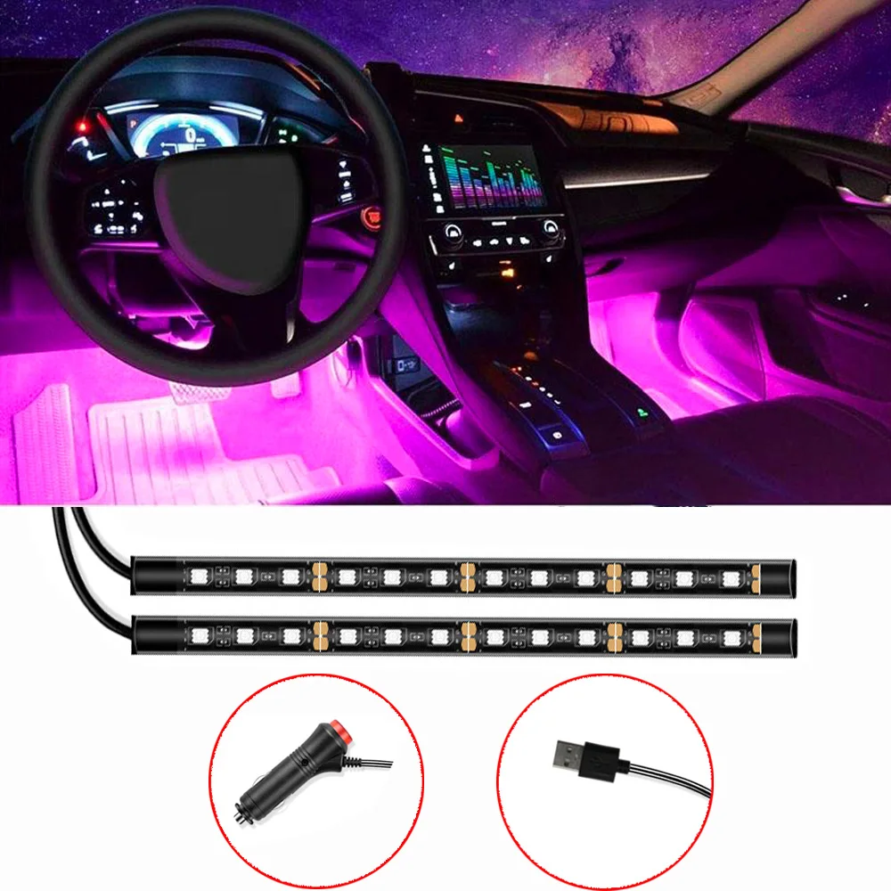 24LED Car Interior Ambient Foot Strip Light Kit Backlight 5V USB Auto Decorative Atmosphere Neon Lamp Vehicle Accessories
24LED Car Interior Ambient Foot Strip Light Kit Backlight 5V USB Auto Decorative Atmosphere Neon Lamp Vehicle Accessories