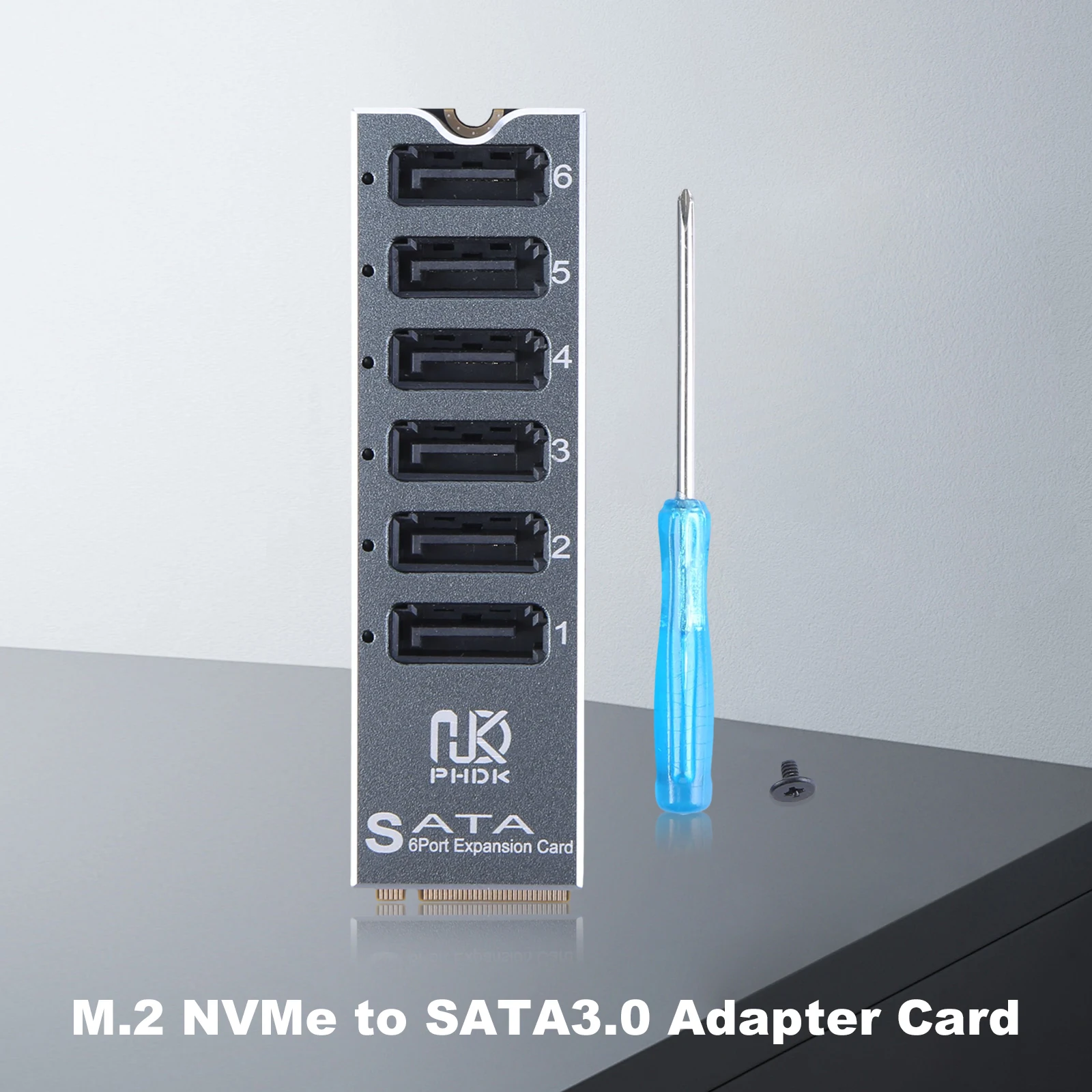 M.2 M KEY NVMe To 6 Ports SATA Convert Card 6Gbps M.2 To SATA 3.0 Riser Card with Smart Indicator ASM1166 Chip for Desktop PC
M.2 M KEY NVMe To 6 Ports SATA Convert Card 6Gbps M.2 To SATA 3.0 Riser Card with Smart Indicator ASM1166 Chip for Desktop PC