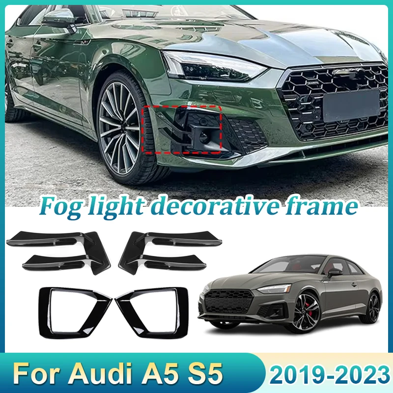 Front Bumper Canard Fog Lamp Cover For Audi A5 S5 B9 2019~2023 2020 2021 2022 Car Light Racing Grille Frame Lid Cap Hood Sticker
Front Bumper Canard Fog Lamp Cover For Audi A5 S5 B9 2019~2023 2020 2021 2022 Car Light Racing Grille Frame Lid Cap Hood Sticker