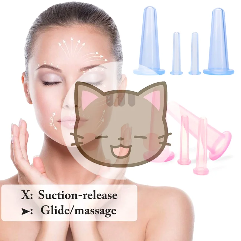 4Pcs Silicone Cupping Massage Cup, For Body Fac Neck Eye Massage Vacuum Tank Body Facial Care, Anti-aging Beauty Tool
4Pcs Silicone Cupping Massage Cup, For Body Fac Neck Eye Massage Vacuum Tank Body Facial Care, Anti-aging Beauty Tool