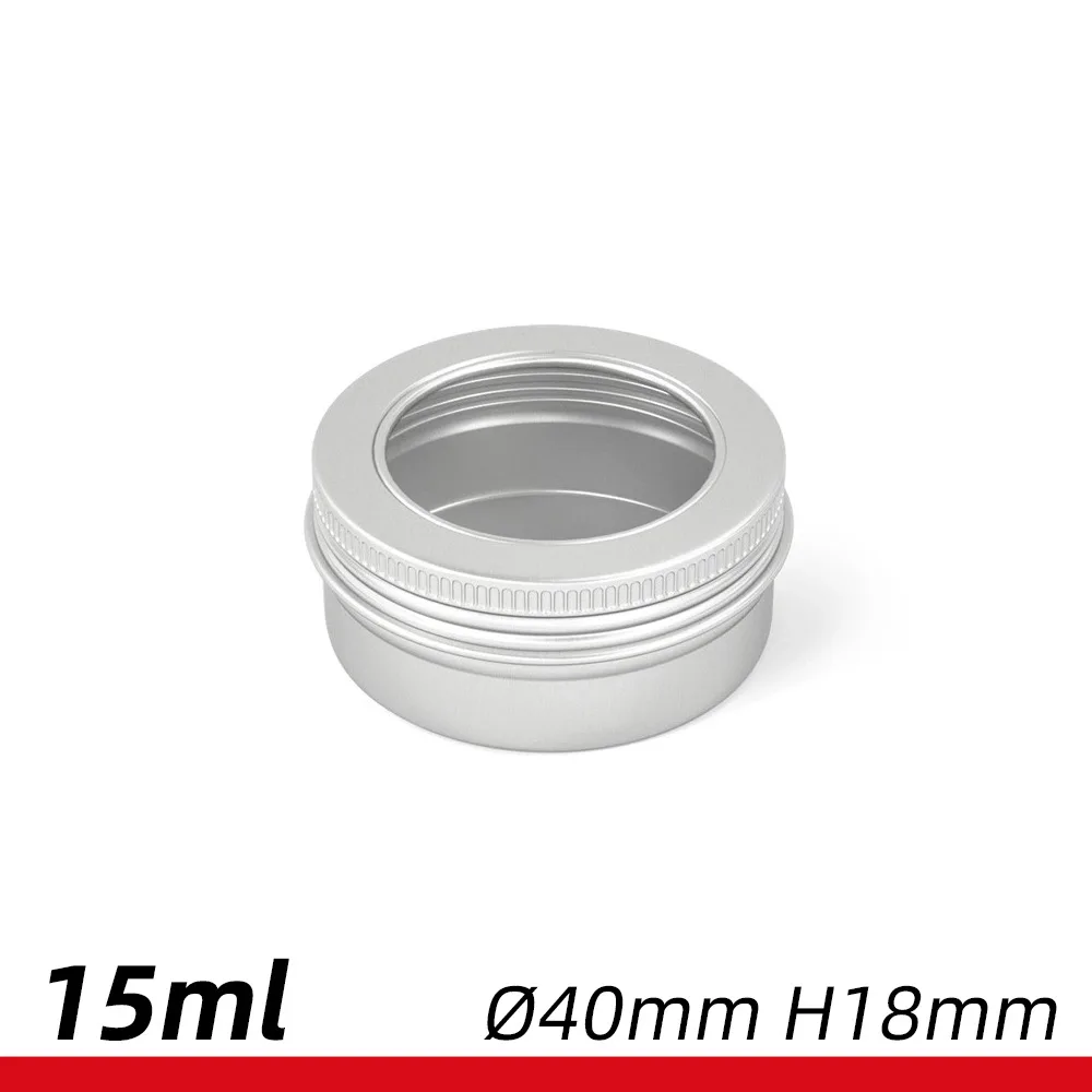15ml 15g lip balm tin can box small aluminum jar window lid metal container packaging for cosmetics nail tips
15ml 15g lip balm tin can box small aluminum jar window lid metal container packaging for cosmetics nail tips