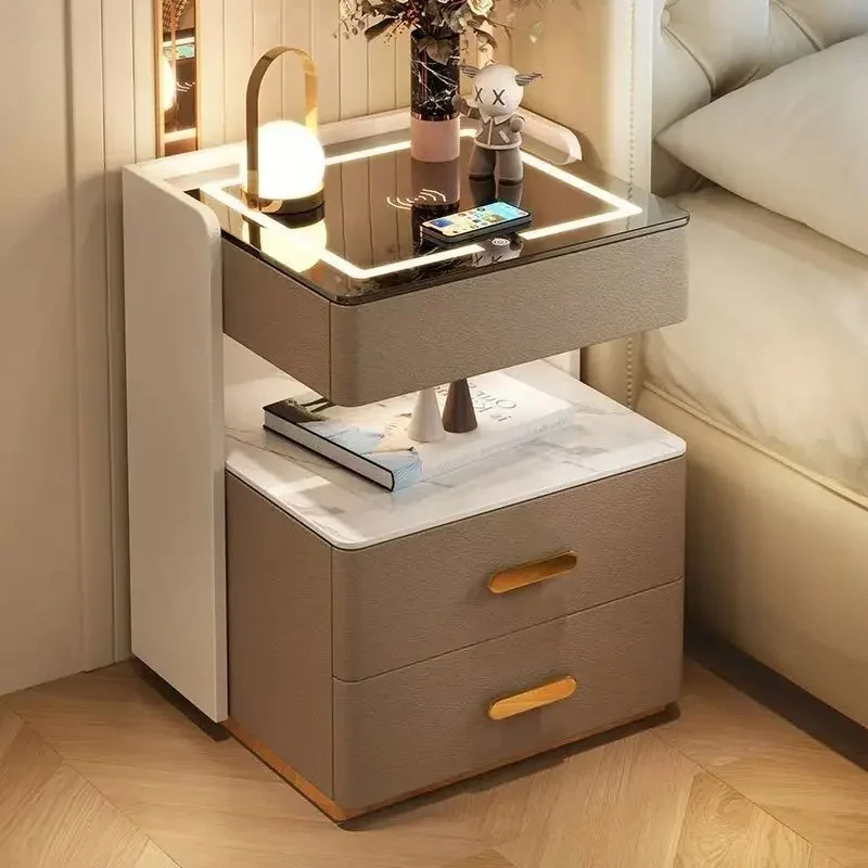 Легкая роскошная интеллектуальная прикроватная тумбочка из цельного дерева, современная, не требующая установки, многофункциональная прикроватная тумбочка для зарядки в спальне
Легкая роскошная интеллектуальная прикроватная тумбочка из цельного дерева, современная, не требующая установки, многофункциональная прикроватная тумбочка для зарядки в спальне