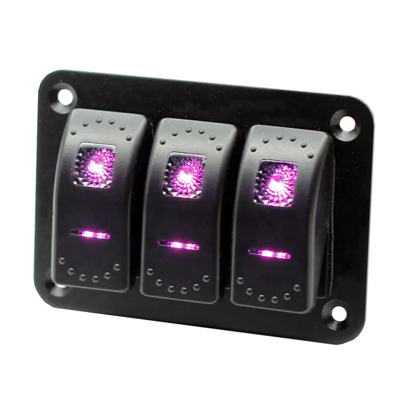 12V 24V 5 Pin On Off Toggle Switch with LED Light Car Truck Boat Marine ATV UTV 3 Gang Rocker Switch Panel
12V 24V 5 Pin On Off Toggle Switch with LED Light Car Truck Boat Marine ATV UTV 3 Gang Rocker Switch Panel