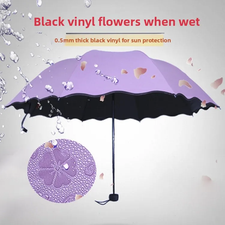 Women's Thickened Umbrella Sunshade UV Protection Three-fold Rain And Sun Dual-use Umbrella Rainproof Moisture-proof
Women's Thickened Umbrella Sunshade UV Protection Three-fold Rain And Sun Dual-use Umbrella Rainproof Moisture-proof