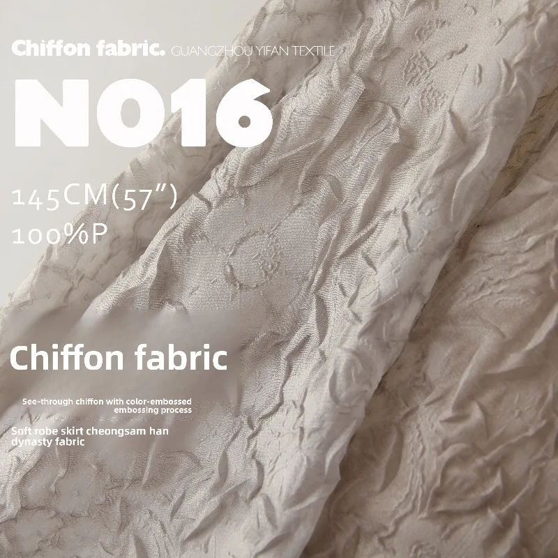 Garment Dyed Embossed Chiffon Fabric for Soft Thin Dress Clothing Decoration Cloth Diy By The Meter Sewing Material
Garment Dyed Embossed Chiffon Fabric for Soft Thin Dress Clothing Decoration Cloth Diy By The Meter Sewing Material