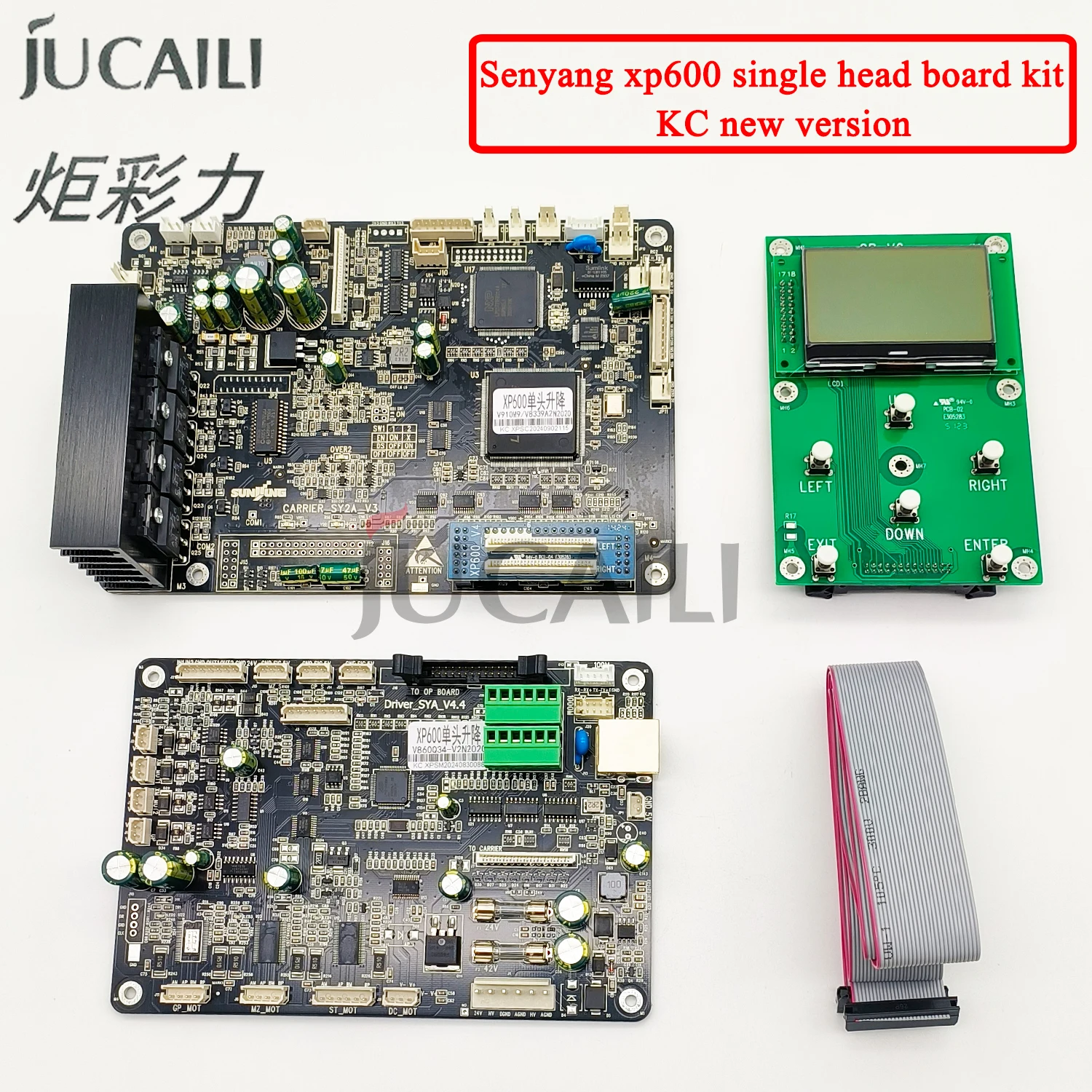 Jucaili KC Версия, комплект великоформатной платы обновления для DX5/DX7, преобразования в преобразование одной головки xp600 для экосольвентного принтера
Jucaili KC Версия, комплект великоформатной платы обновления для DX5/DX7, преобразования в преобразование одной головки xp600 для экосольвентного принтера