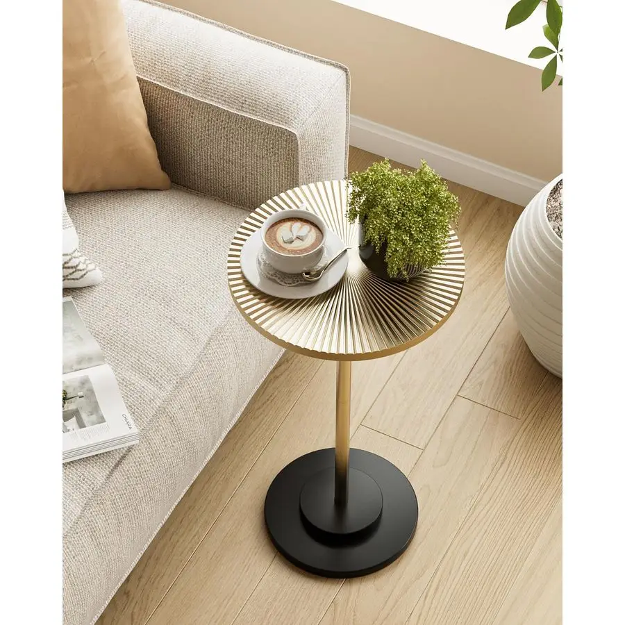 Side Table, Small Drink Table for Small Spaces, Modern Accent End Table with Metal Leg for Living Room, Bedroom, Corners, and Of
Side Table, Small Drink Table for Small Spaces, Modern Accent End Table with Metal Leg for Living Room, Bedroom, Corners, and Of