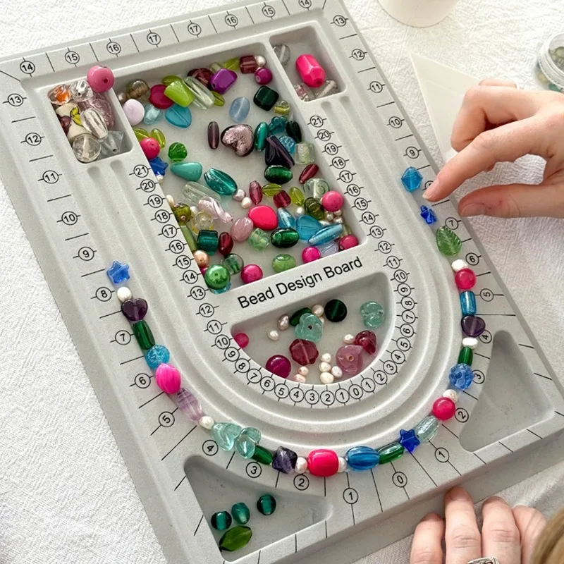 Flocked Beading Board Bracelet Necklace Organizer Tray Measuring Tool DIY Jewelry Making Accessory Supplies Artistry Bead Board
Flocked Beading Board Bracelet Necklace Organizer Tray Measuring Tool DIY Jewelry Making Accessory Supplies Artistry Bead Board