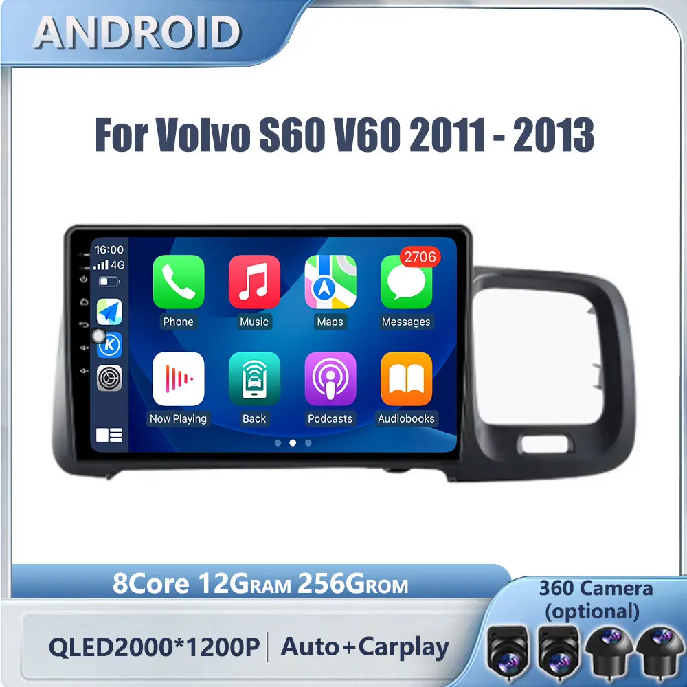 Мультимедийный плеер Carplay, 9-дюймовый для Volvo S60 V60 2011-2013, Android-система, Bluetooth Navi, GPS, QLED, экран, Wi-Fi, 4G
Мультимедийный плеер Carplay, 9-дюймовый для Volvo S60 V60 2011-2013, Android-система, Bluetooth Navi, GPS, QLED, экран, Wi-Fi, 4G