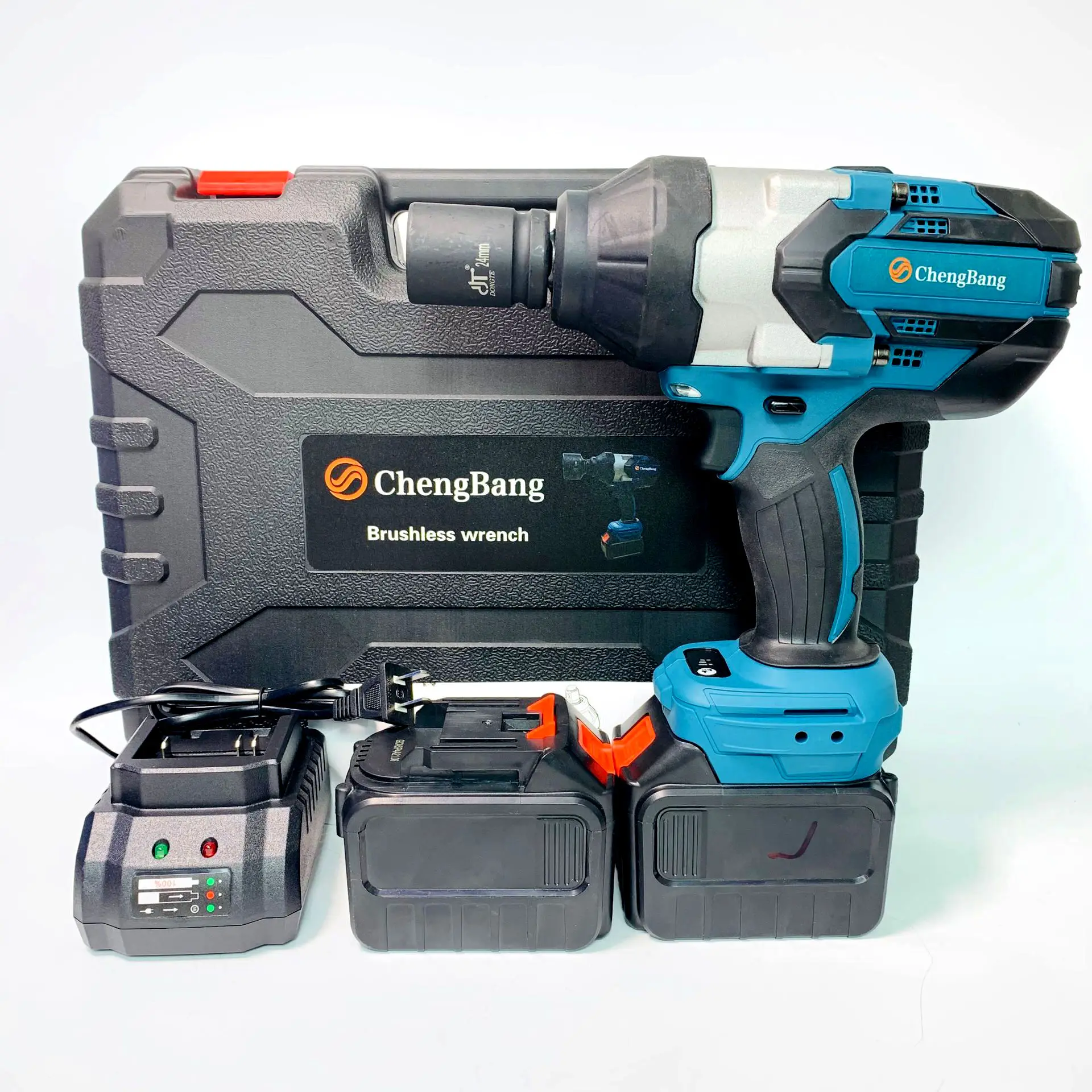 3/4" Heavy Duty Brushless Electric Impact Wrench 2000N.M Portable Cordless Battery Power Torque Wrench For Truck Tires Repair
3/4" Heavy Duty Brushless Electric Impact Wrench 2000N.M Portable Cordless Battery Power Torque Wrench For Truck Tires Repair