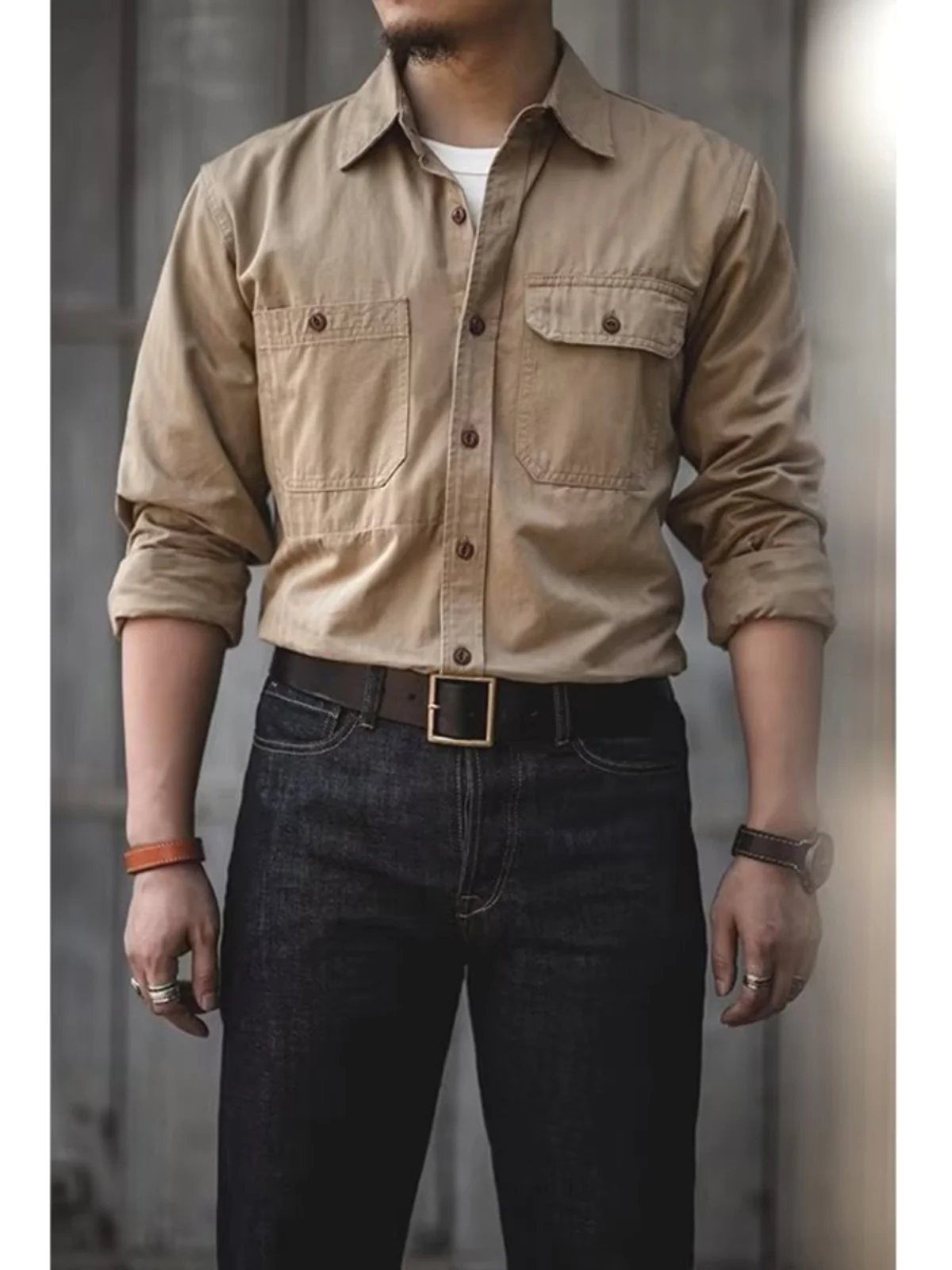 Ele Pure Cotton Long Sve Engineer irt for Men Outdoor Wear Resistant Faionable Slim Fit Autumn Season Busin Cas...
Ele Pure Cotton Long Sve Engineer irt for Men Outdoor Wear Resistant Faionable Slim Fit Autumn Season Busin Cas...