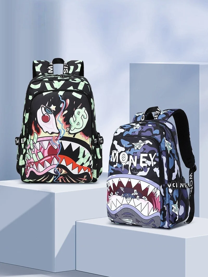 New model Colorful Shark student Lightweight waterproof large capacity Stylish Cartoon-themed Minimalist Backpack
New model Colorful Shark student Lightweight waterproof large capacity Stylish Cartoon-themed Minimalist Backpack