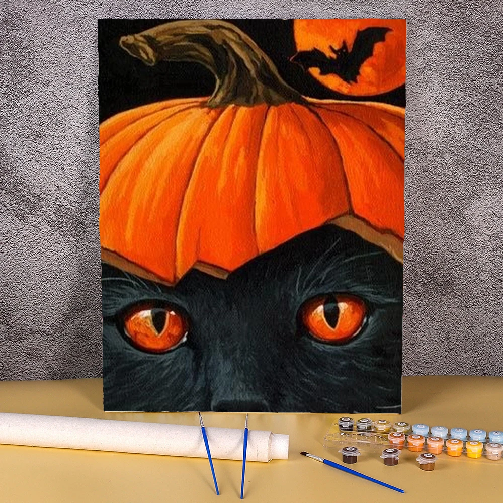 Halloween Paint By Numbers Cartoon Black Cat Pictures By Numbers Kids 40*50 Canvas Painting Home Decoration Wall Art Painting
Halloween Paint By Numbers Cartoon Black Cat Pictures By Numbers Kids 40*50 Canvas Painting Home Decoration Wall Art Painting