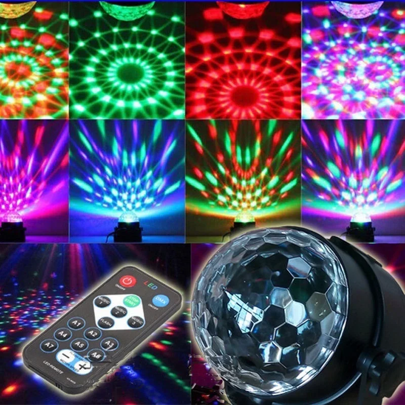 Led Lighting Rotating Lamp Disco Party Bar Effect Lights Stage + Remote Control Holiday Christmas Decoration
Led Lighting Rotating Lamp Disco Party Bar Effect Lights Stage + Remote Control Holiday Christmas Decoration