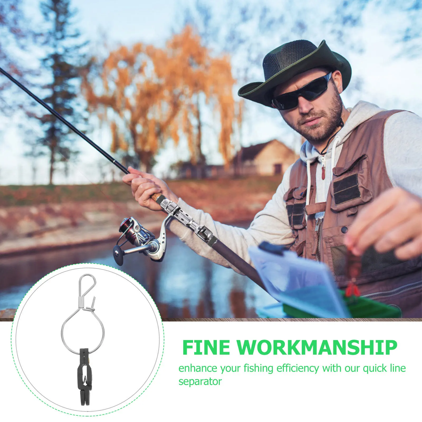 8Pcs Fishing Line Release Clip Quick Splitter Tool for Freshwater Saltwater Offshore River Lake Fishing Efficient Line Divider
8Pcs Fishing Line Release Clip Quick Splitter Tool for Freshwater Saltwater Offshore River Lake Fishing Efficient Line Divider