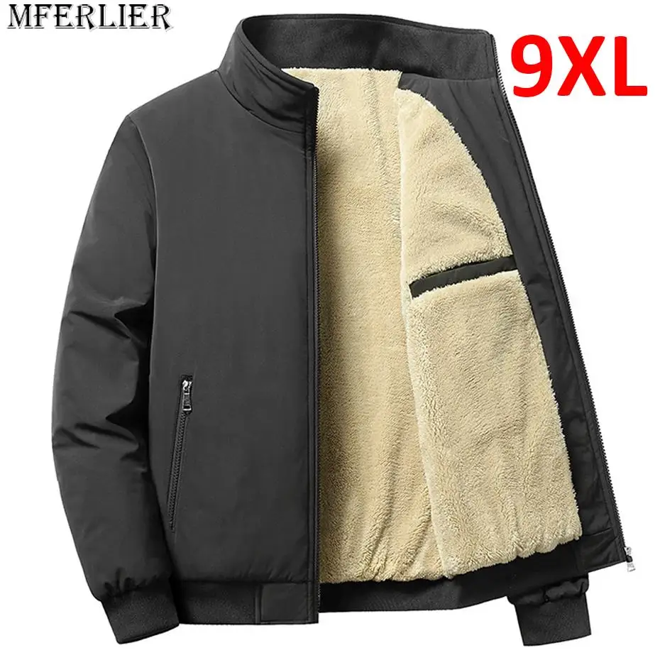 Fleece Jacket Men Winter Thick Jackets Coats Plus Size 8XL Solid Color Jacket Fashion Casual Outwear Big Size 8XL Coat Warm
Fleece Jacket Men Winter Thick Jackets Coats Plus Size 8XL Solid Color Jacket Fashion Casual Outwear Big Size 8XL Coat Warm