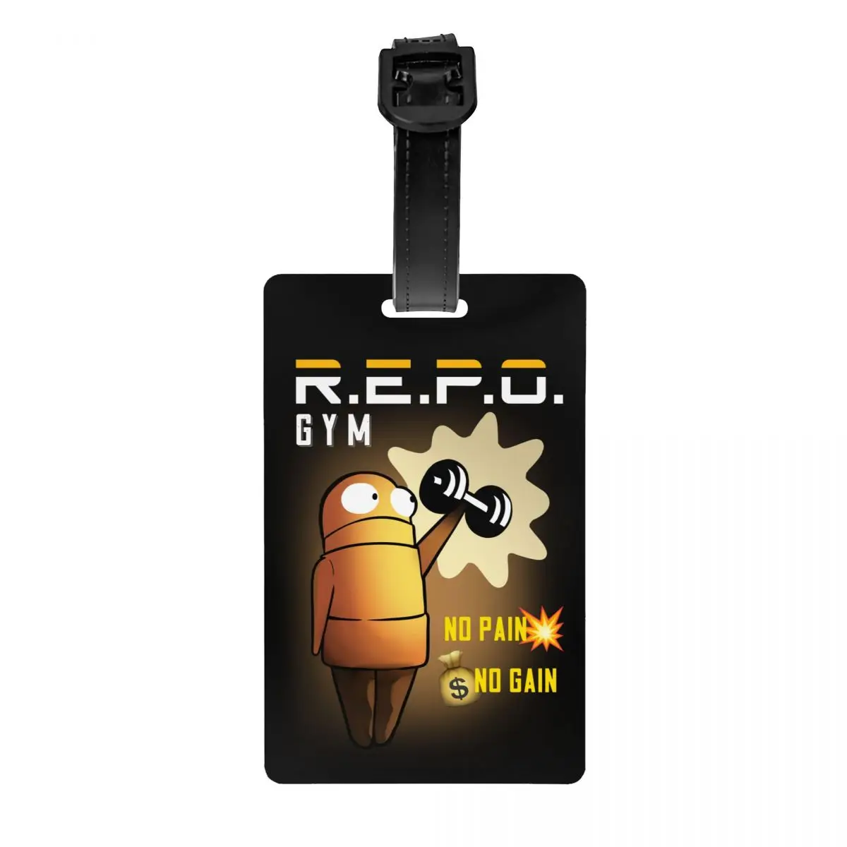 Custom Join The R.E.P.O. GYM No Pain No Gain Luggage Tag With Name Card Hot Game Repo Robot Privacy Cover ID Label
Custom Join The R.E.P.O. GYM No Pain No Gain Luggage Tag With Name Card Hot Game Repo Robot Privacy Cover ID Label