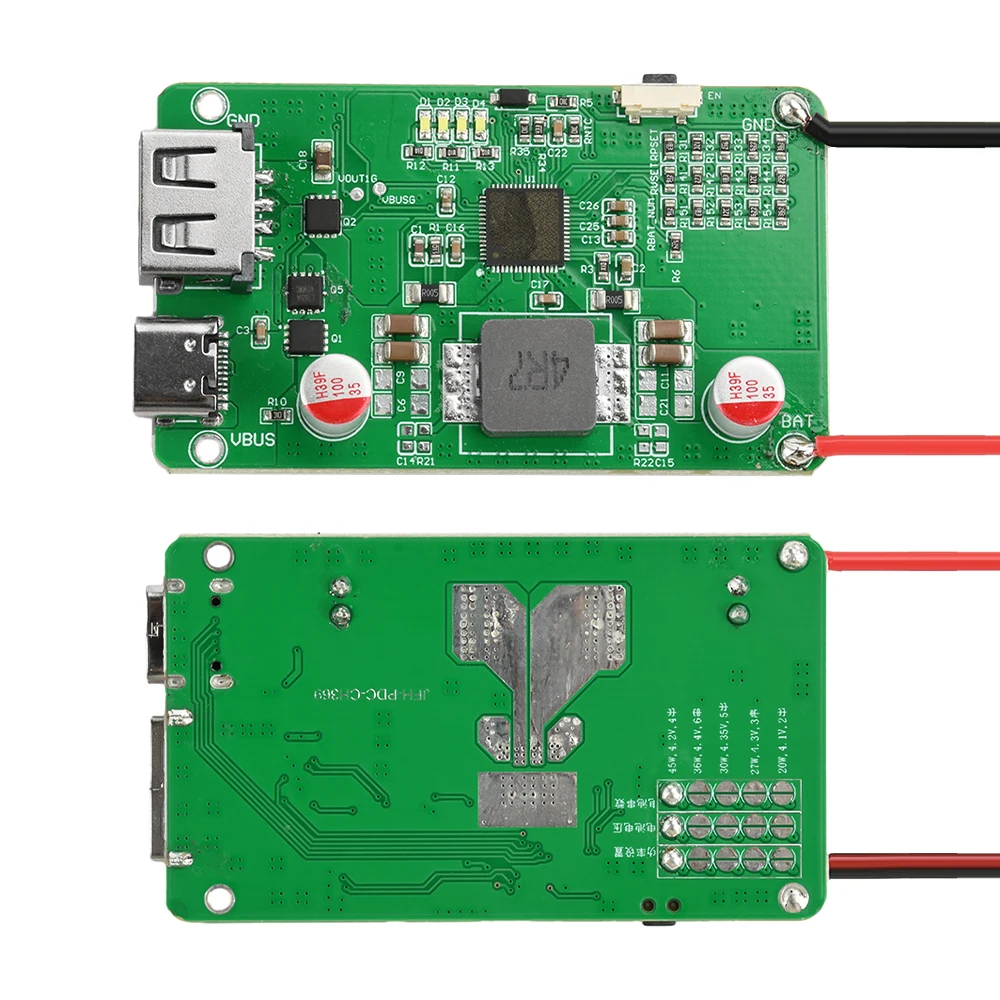 45W PD QC Full Protocol Bi-directional Fast Charging Mobile Power Module DIY Charger 2-6S Li-ion Battery Protection Motherboard
45W PD QC Full Protocol Bi-directional Fast Charging Mobile Power Module DIY Charger 2-6S Li-ion Battery Protection Motherboard