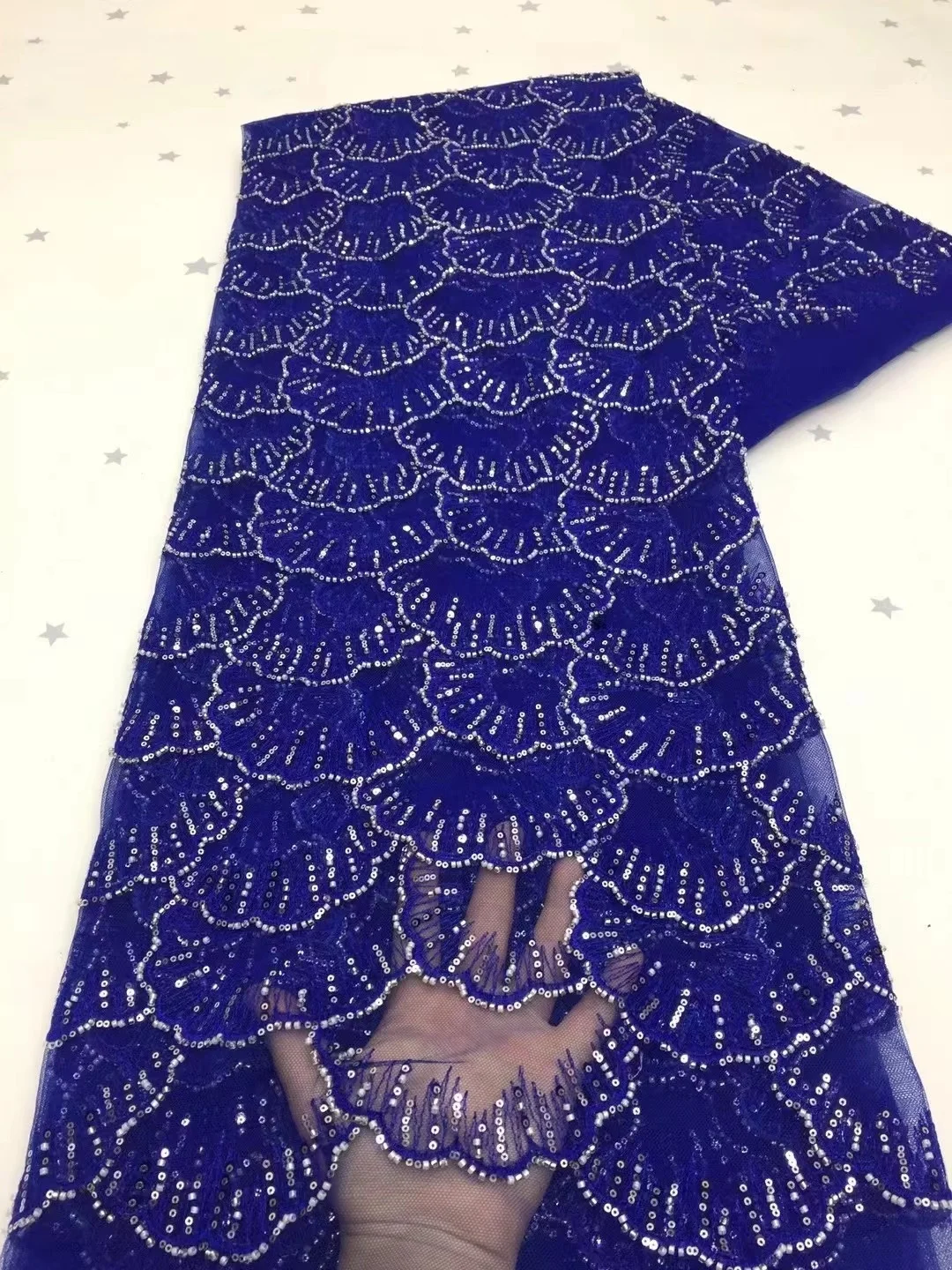 High Quality Fashion 2024 African Tulle Embroidered Lace Fabric With Sequins Nigerian French Lace For Wedding Dress Party Sewing
High Quality Fashion 2024 African Tulle Embroidered Lace Fabric With Sequins Nigerian French Lace For Wedding Dress Party Sewing