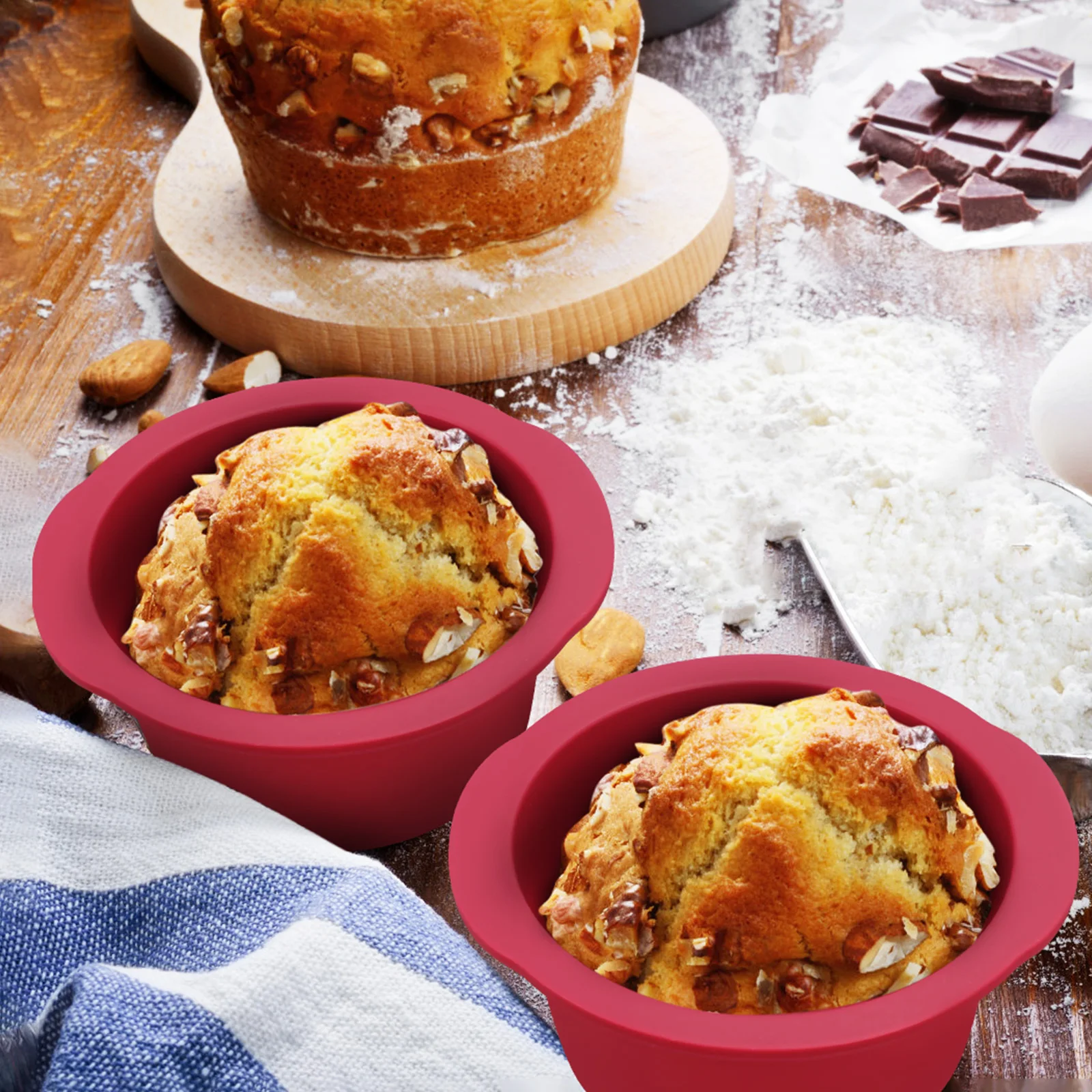 2Pcs Silicone Cake Molds Mini Smash Cake Pans Non-Stick Flexible Round Bakeware for Home Baking Parties Mini Cheesecake Pans
2Pcs Silicone Cake Molds Mini Smash Cake Pans Non-Stick Flexible Round Bakeware for Home Baking Parties Mini Cheesecake Pans