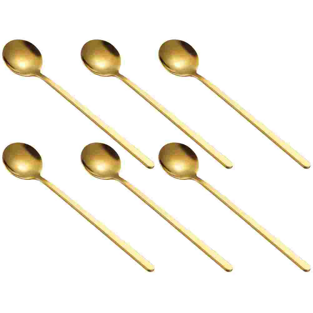 6 Pcs Stainless Steel Coffee Spoon Handle Mixing Spoons High Grade Smooth Usage Extended Handle Bright Beautiful
6 Pcs Stainless Steel Coffee Spoon Handle Mixing Spoons High Grade Smooth Usage Extended Handle Bright Beautiful