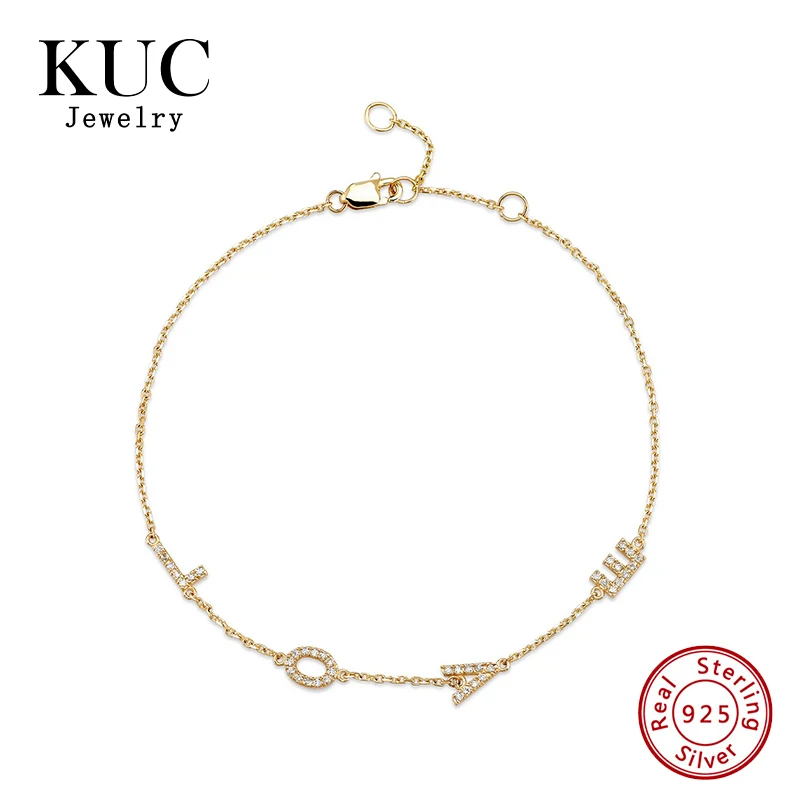 Trendy Luxury 925 Sterling Silver Valentine's Day Girls Fine Jewelry LOVE Letter Zircon Multi-Initial Chain Bracelet for Women
Trendy Luxury 925 Sterling Silver Valentine's Day Girls Fine Jewelry LOVE Letter Zircon Multi-Initial Chain Bracelet for Women