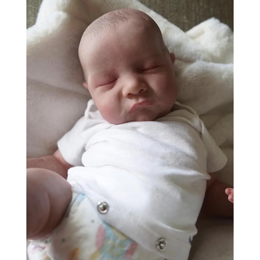 19Inch Reborn Doll Sleeping Baby Levi Already Painted Dolls with 3D Painted Details Veins Handmade Lifelike Newborn Dolls
19Inch Reborn Doll Sleeping Baby Levi Already Painted Dolls with 3D Painted Details Veins Handmade Lifelike Newborn Dolls