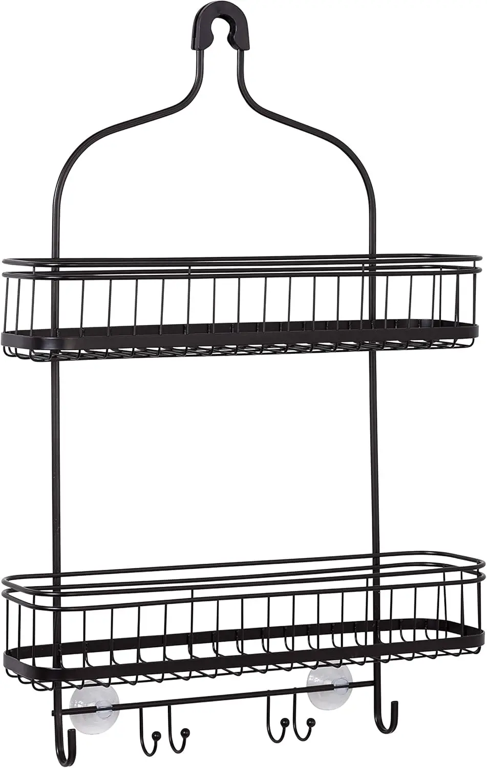 Shower Caddy Hanging Bathroom Organizer, Steel Shower Rack with 2 Extra Wide Shelves and Built in Hooks, Rust-Resistant Over
Shower Caddy Hanging Bathroom Organizer, Steel Shower Rack with 2 Extra Wide Shelves and Built in Hooks, Rust-Resistant Over