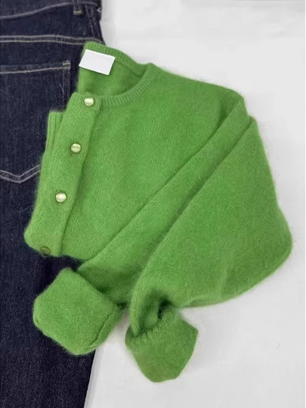 Женский вязаный кардиган Long Sve больших размеров, модный свитер Soft een на одной пуговице, удобный корейский свитер из полиэфирного волокна
Женский вязаный кардиган Long Sve больших размеров, модный свитер Soft een на одной пуговице, удобный корейский свитер из полиэфирного волокна