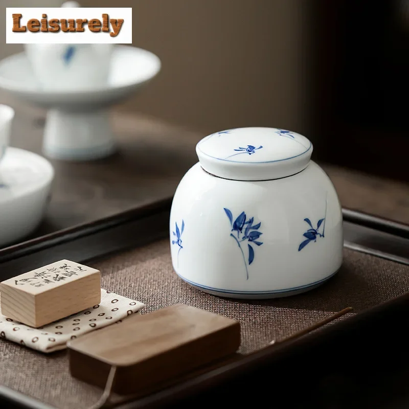 380ml Pure Hand-painted Butterfly Orchid Tea Box Organizer White Porcelain Storage Tank Containers Tea Caddy Cafes Collection
380ml Pure Hand-painted Butterfly Orchid Tea Box Organizer White Porcelain Storage Tank Containers Tea Caddy Cafes Collection