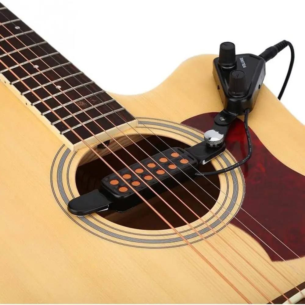 12-Hole Design Acoustic Guitar Pickup Tone Knobs Clip-On Style Guitar Transducer Adjustable Volume Enhanced Sound
12-Hole Design Acoustic Guitar Pickup Tone Knobs Clip-On Style Guitar Transducer Adjustable Volume Enhanced Sound