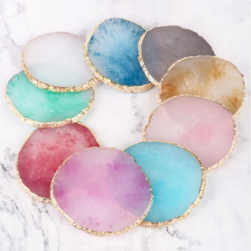 Round Resin Agate Stone Art Palette False Nail Tips Mixing Color Drawing Pallet Gel Polish Display Nail Color Palette
Round Resin Agate Stone Art Palette False Nail Tips Mixing Color Drawing Pallet Gel Polish Display Nail Color Palette