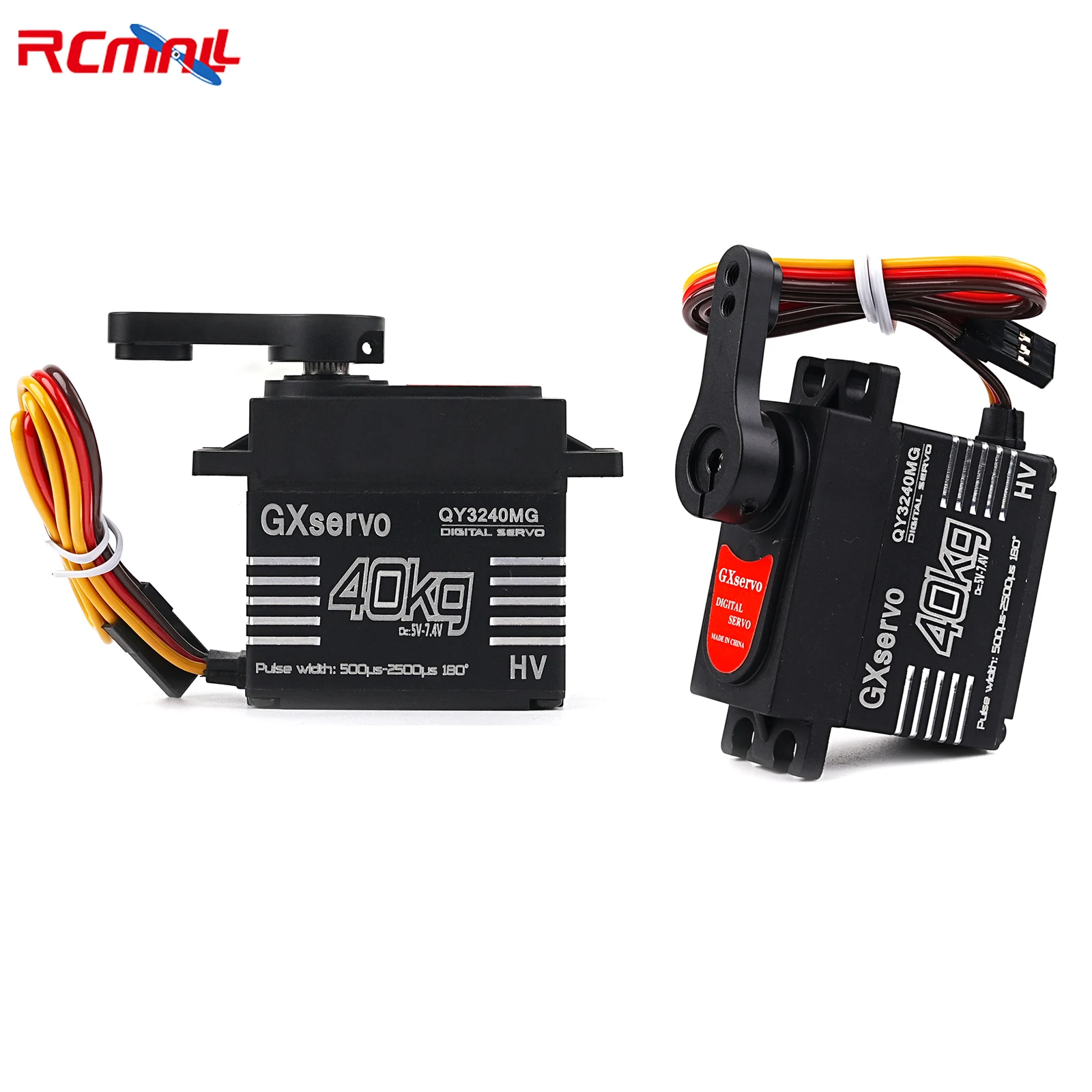 2PCS GXservo 7.4V 40KG High Torque Digital Servo Steel Gear 180/270 Degree RC Servos for Climbing Car Model Robot
2PCS GXservo 7.4V 40KG High Torque Digital Servo Steel Gear 180/270 Degree RC Servos for Climbing Car Model Robot