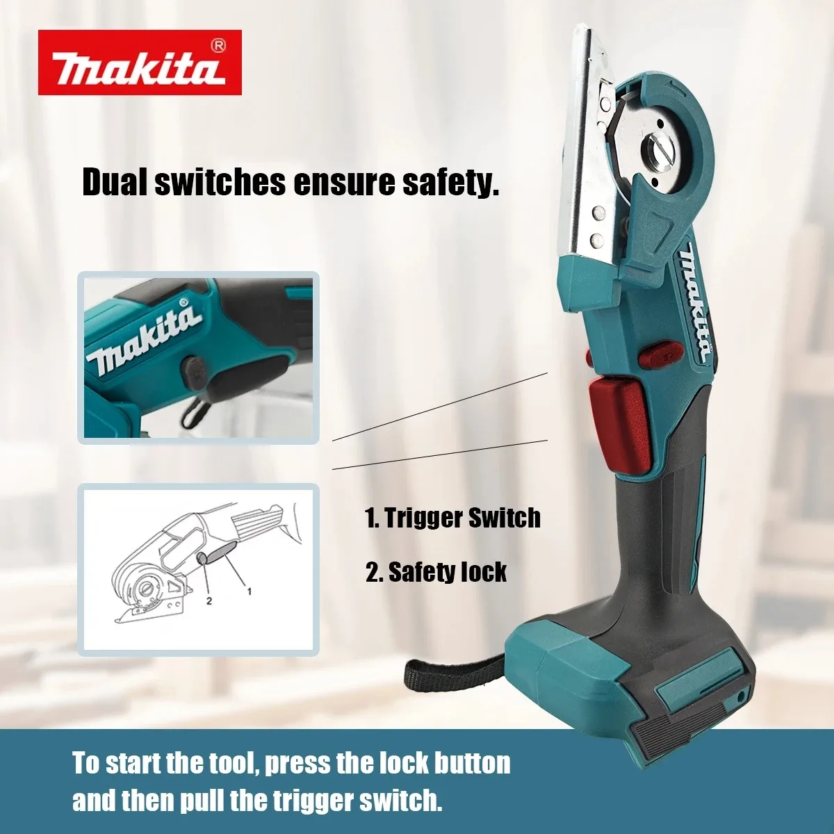 Makita CP100D Cordless Handheld Carpet Cutter Multi-Functional Pruner round Knife Cloth Cutting Tool No Battery Included
Makita CP100D Cordless Handheld Carpet Cutter Multi-Functional Pruner round Knife Cloth Cutting Tool No Battery Included