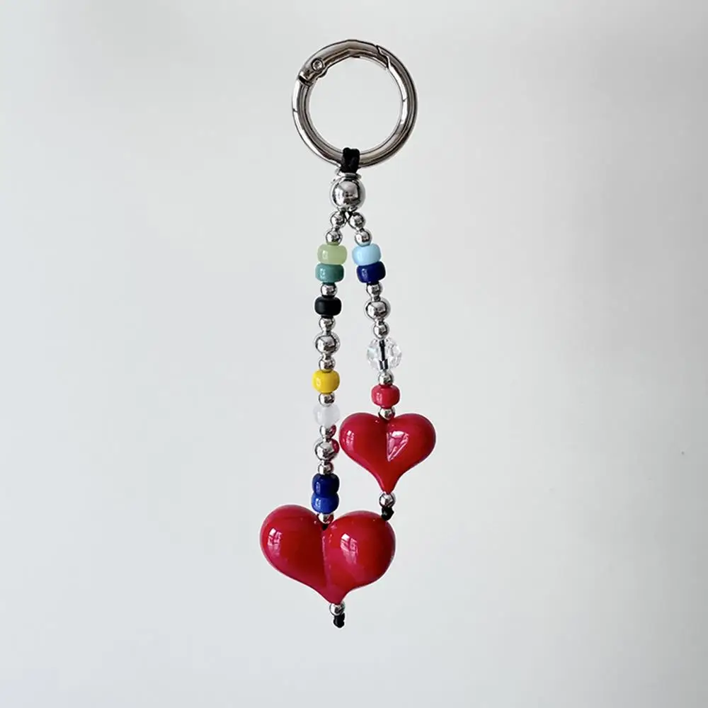 Korean Red Heart Love Bag Charm for Women Big Love Heart Keychain Beads Chain for Key & Bags Trendy Y2K Bag Accesories
Korean Red Heart Love Bag Charm for Women Big Love Heart Keychain Beads Chain for Key & Bags Trendy Y2K Bag Accesories