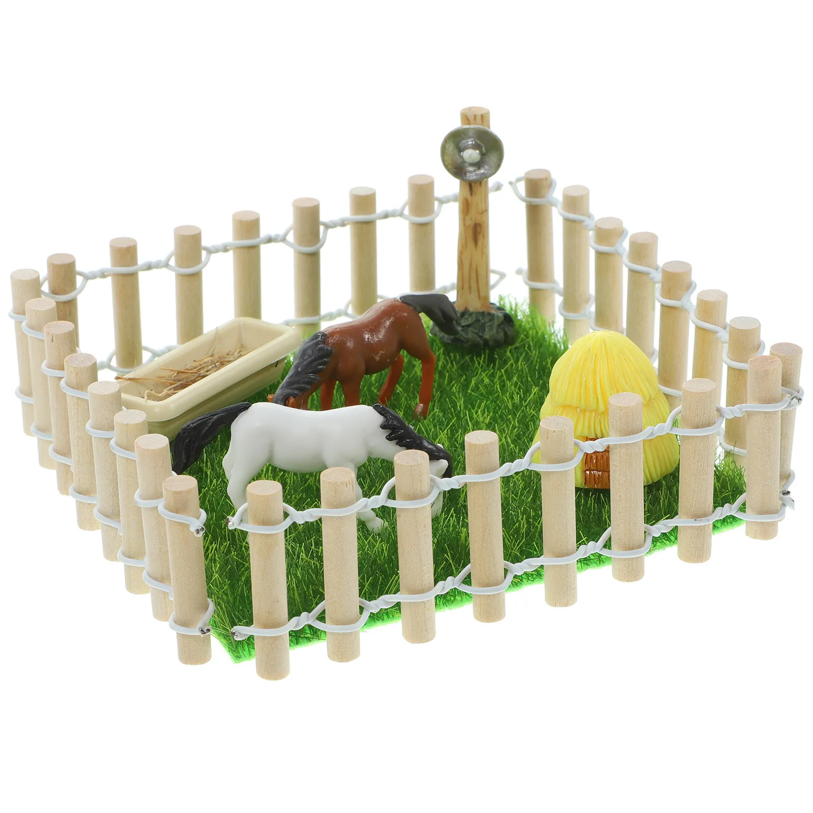 1Set Realistic Miniature Horse Ranch Stable for Dollhouse Layouts Fairy Garden Desk Decor DIY Mini Farm Scene Home Decoration
1Set Realistic Miniature Horse Ranch Stable for Dollhouse Layouts Fairy Garden Desk Decor DIY Mini Farm Scene Home Decoration