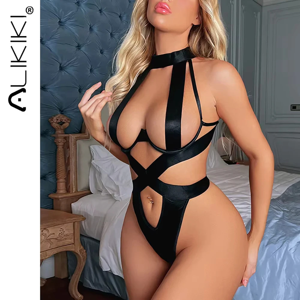 Women Sexy Lingerie Backless Hollow Out Bodysuit Transparent High Cut Thong Jumpsuit Bandage Babydoll Teddy Pajamas Onesies
Women Sexy Lingerie Backless Hollow Out Bodysuit Transparent High Cut Thong Jumpsuit Bandage Babydoll Teddy Pajamas Onesies