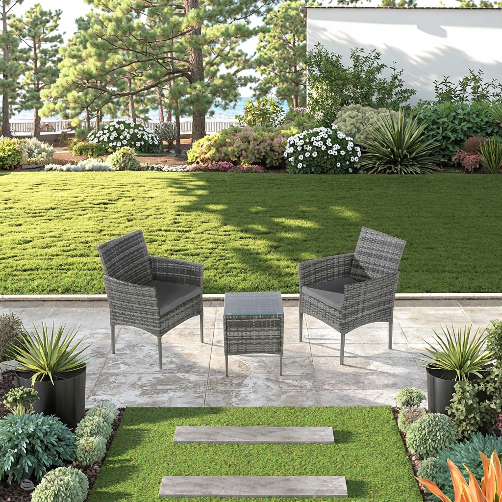 Factory Made High Quality PE Rattan Garden Chair with Table for Indoor Leisure Outdoor Entertainment Resort Hotel
Factory Made High Quality PE Rattan Garden Chair with Table for Indoor Leisure Outdoor Entertainment Resort Hotel