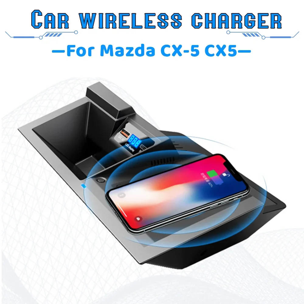 Подключи и работай, быстрое зарядное устройство для Mazda CX-5 CX5, держатель мобильного телефона, беспроводная зарядная площадка, аксессуары для центральной консоли, интерьер
Подключи и работай, быстрое зарядное устройство для Mazda CX-5 CX5, держатель мобильного телефона, беспроводная зарядная площадка, аксессуары для центральной консоли, интерьер