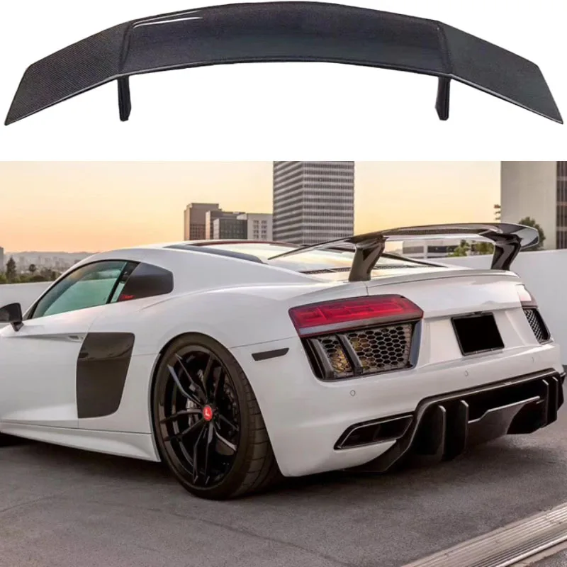 Подходит для фиксированного заднего крыла и спойлера из углеродного волокна Audi R8V между 2016 г.в.
Подходит для фиксированного заднего крыла и спойлера из углеродного волокна Audi R8V между 2016 г.в.
