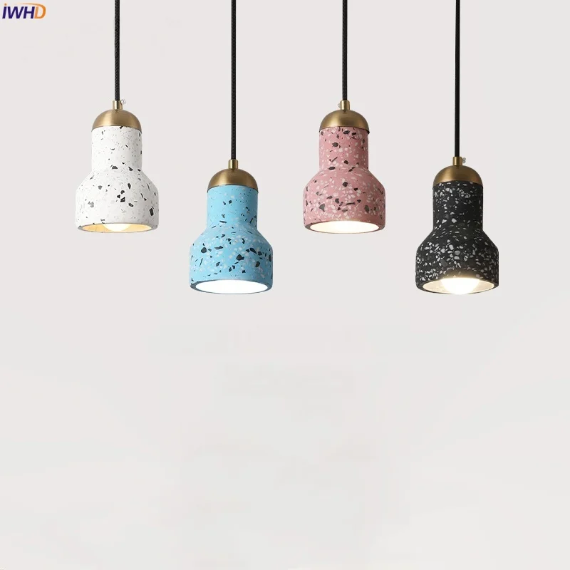 IWHD Colorful Terrazzo LED Hanging Lamps Home Decor Living Dining Room Kitchen Loft Cafe Nordic Modern Pendant Light Luminaire
IWHD Colorful Terrazzo LED Hanging Lamps Home Decor Living Dining Room Kitchen Loft Cafe Nordic Modern Pendant Light Luminaire