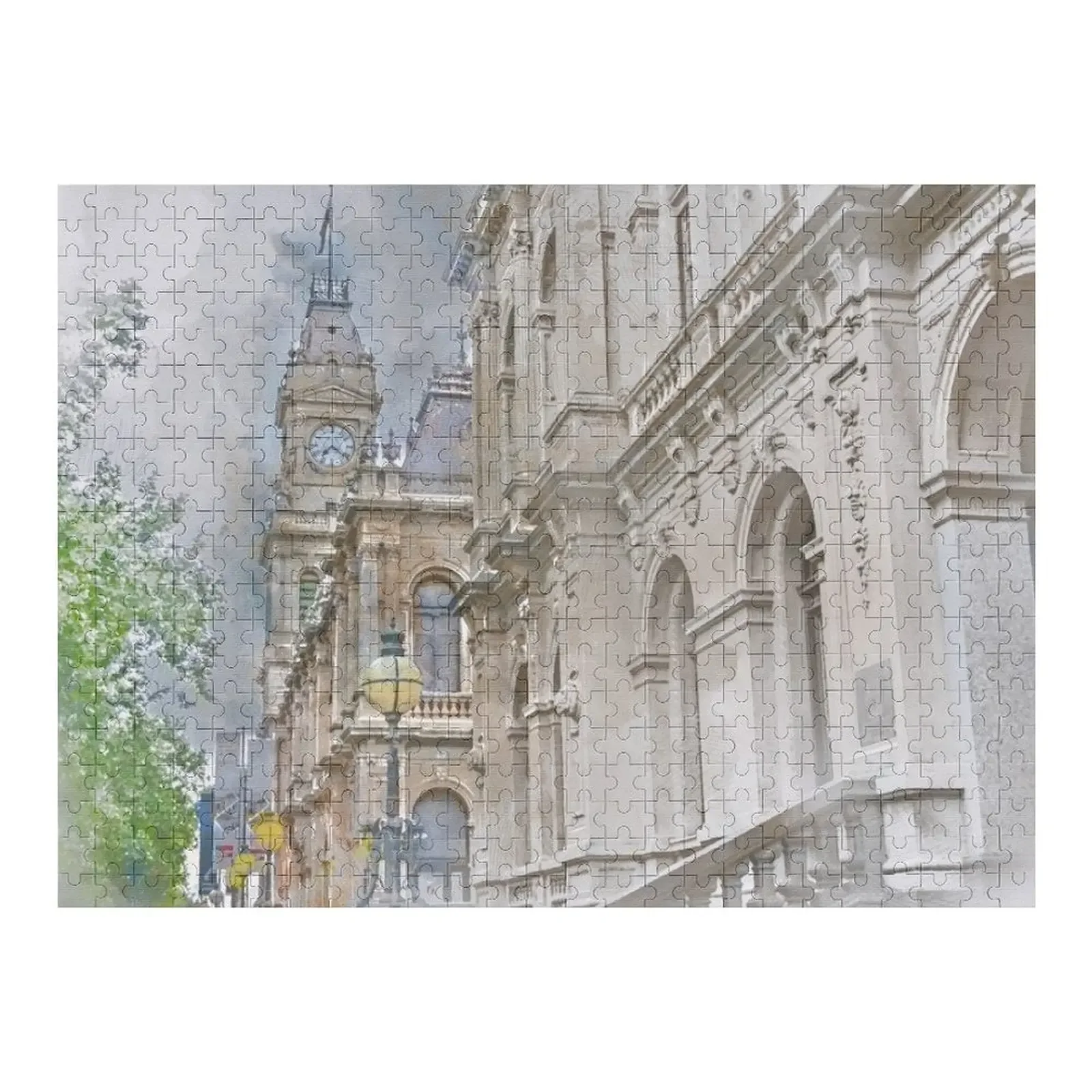 Bendigo Town Hall акварельный пазл животное фото головоломка на заказ 
Bendigo Town Hall акварельный пазл животное фото головоломка на заказ