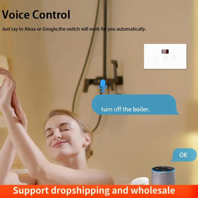 AA86 Smart Wifi Boiler Стандарт США Умный переключатель водонагревателя Tuya Smart Life Управление приложением работает с Alexa для Google
AA86 Smart Wifi Boiler Стандарт США Умный переключатель водонагревателя Tuya Smart Life Управление приложением работает с Alexa для Google