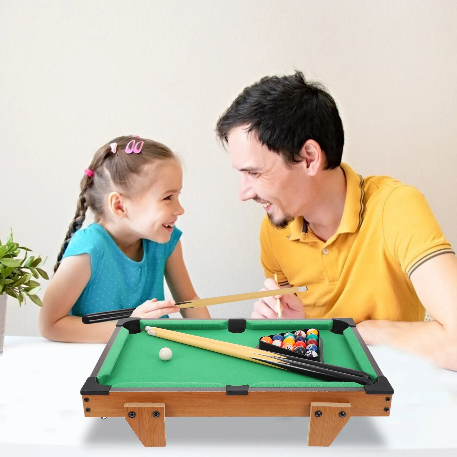 1 комплект мини-бильярдного стола, гладкий, прочный, для игры в помещении, для семейной игры, развивающий координацию рук и глаз
1 комплект мини-бильярдного стола, гладкий, прочный, для игры в помещении, для семейной игры, развивающий координацию рук и глаз