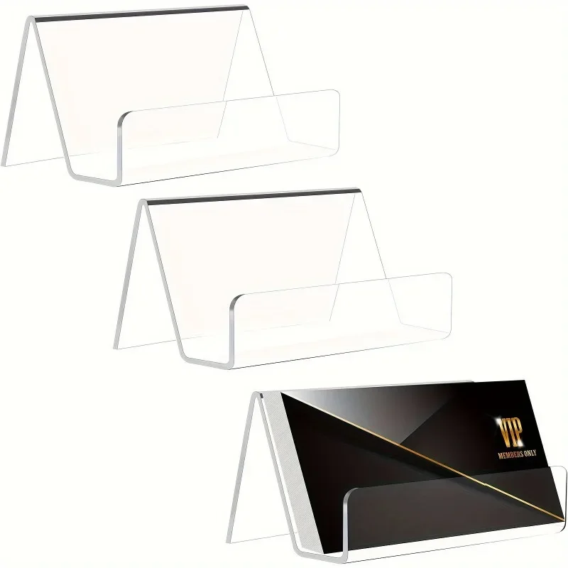 Acrylic Business Card Display Rack: Large Capacity for Up To 50 Cards (Depending on Card Thickness)
Acrylic Business Card Display Rack: Large Capacity for Up To 50 Cards (Depending on Card Thickness)