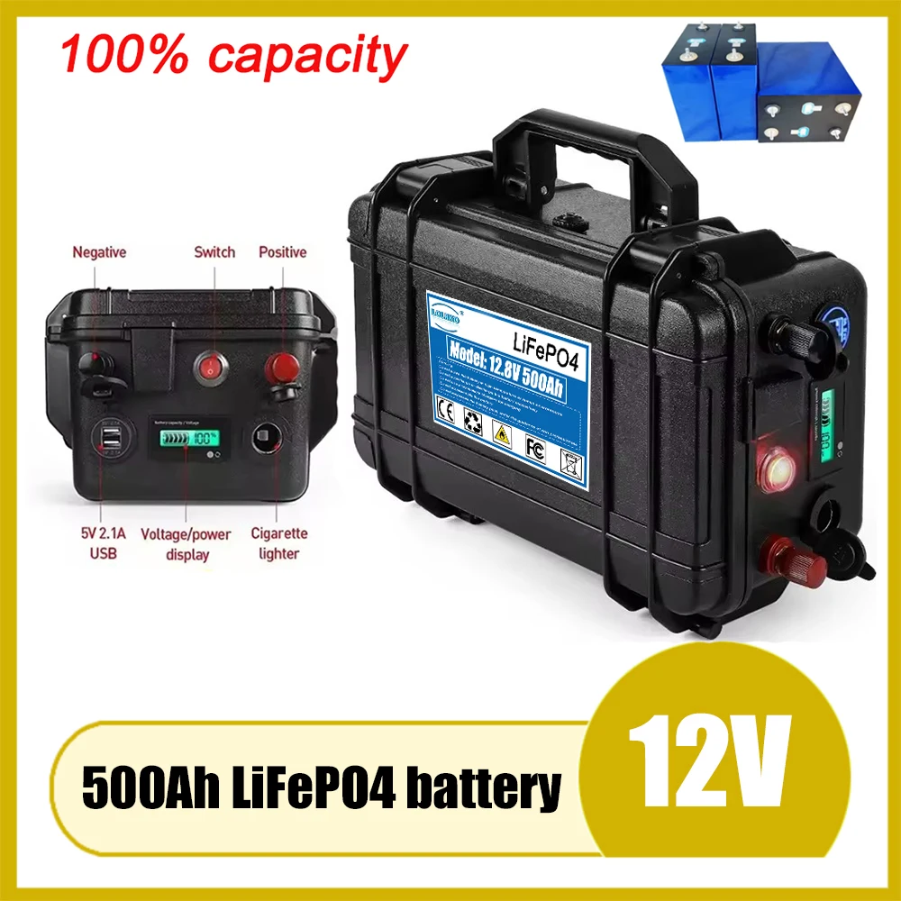 High-Capacity 12V 500Ah LiFePO4 Battery Pack – Waterproof for Golf Carts, Solar Storage, Inverters & RVs | Lithium Iron Phospha
High-Capacity 12V 500Ah LiFePO4 Battery Pack – Waterproof for Golf Carts, Solar Storage, Inverters & RVs | Lithium Iron Phospha