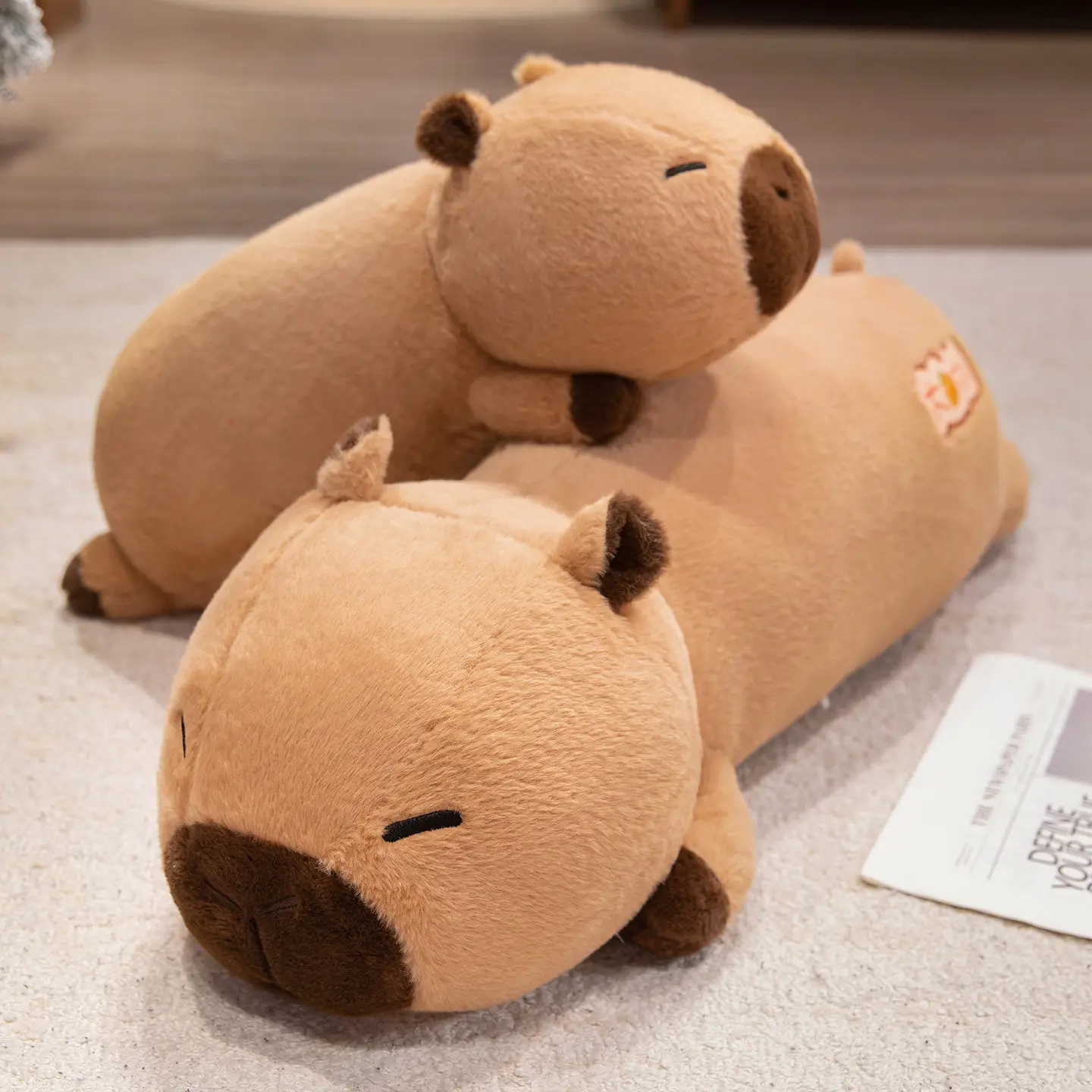 60/80cm Lying Prone Capybara Plush Toys Soft Soothing Cartoon Animal Throw Pillow Cozy Sleeping Pillow Kawaii Home Decor 
60/80cm Lying Prone Capybara Plush Toys Soft Soothing Cartoon Animal Throw Pillow Cozy Sleeping Pillow Kawaii Home Decor