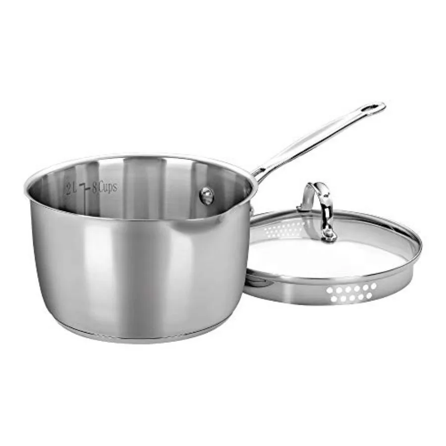 7193-20P Chef's Classic Stainless 3-Quart Cook and Pour Saucepan with Cover
7193-20P Chef's Classic Stainless 3-Quart Cook and Pour Saucepan with Cover
